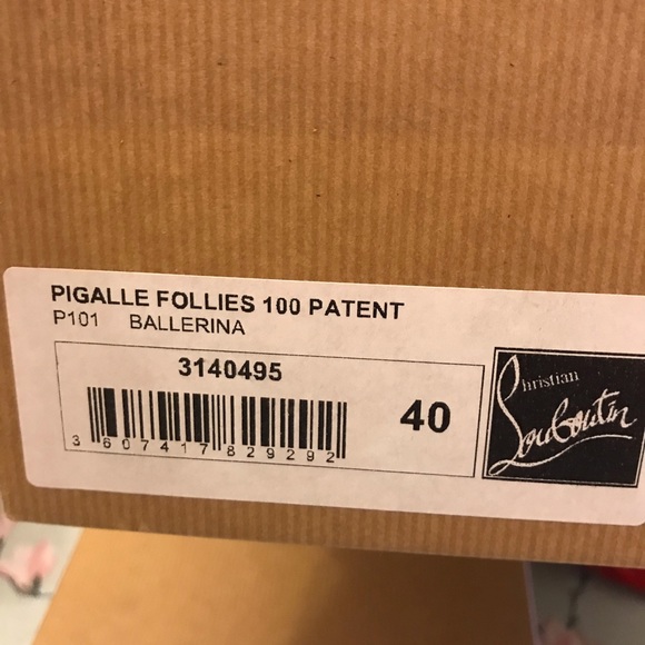 Christian Louboutin Pigalle Follies 100 (size 40)